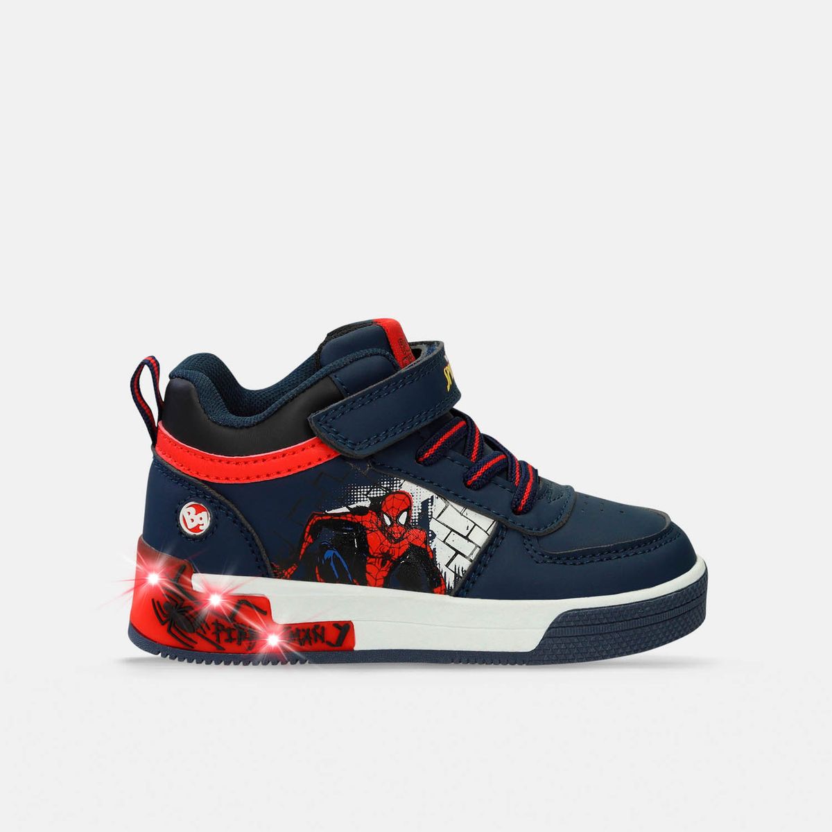 Bota Con Luces Para Niño Bubblegummers/Marvel Azul Noel L 16Spiderman