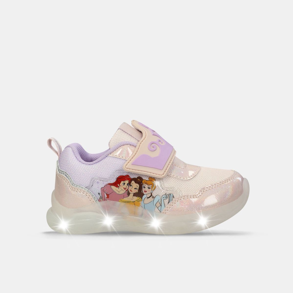 Tenis Con Luces Para Niña Bubblegummers/Disney Rosado Nicole L 6Princess